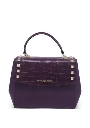 Michael Kors Vintage Karla textured leather tote bag - Purple