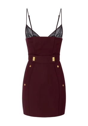 Elisabetta Franchi lace-detailed mini dress - Red