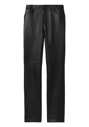 Proenza Schouler White Label leather straight-leg trousers - Black