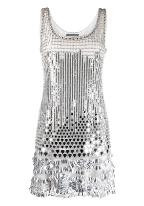 Alberta Ferretti sequin-embellished minidress - Grey