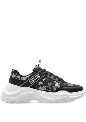Versace Jeans Couture baroque-print sneakers - Black