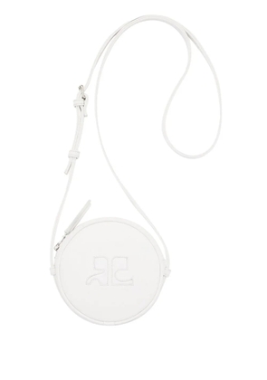 Courrèges Reedition Circle leather bag - White