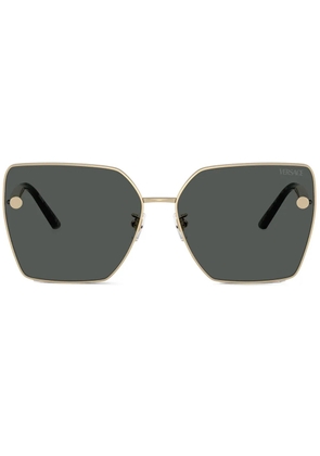 Versace Eyewear oversize square frame sunglasses - Gold