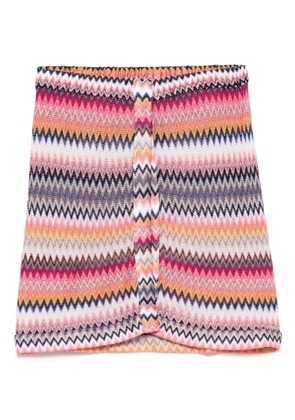Missoni zigzag-woven pareo - Blue