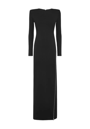 Philipp Plein long-sleeve side-zip dress - Black