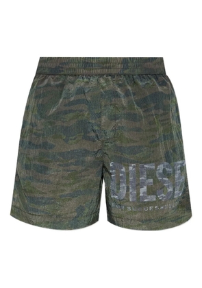 Diesel camouflage-print swim shorts - Green