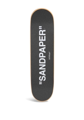 Off-White Sandpaper-print skateboard - Black