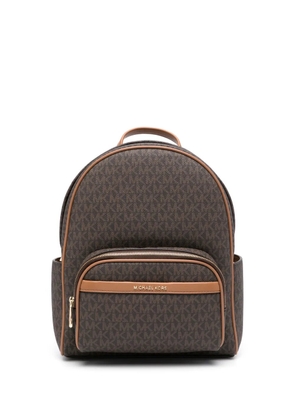 Michael Michael Kors logo-lettering backpack - Brown