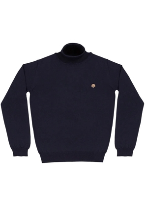 PELO FOUNDATION dog-appliqué jumper - Blue