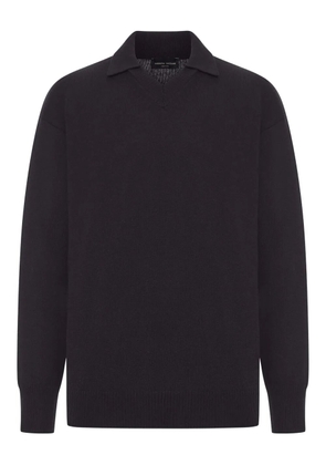 Roberto Collina polo-neck wool sweater - Black