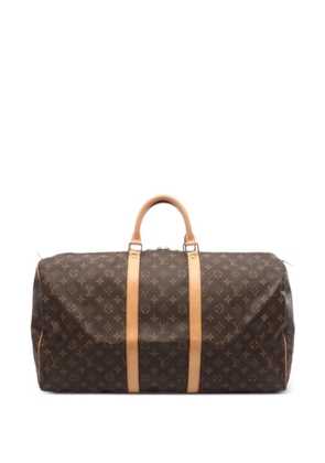 Louis Vuitton Pre-Owned 2000 Keepall 55 leather tote bag - Brown