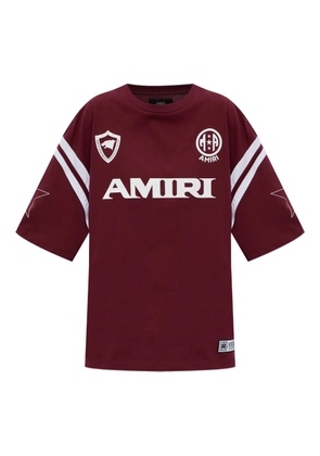 AMIRI logo stripe-detail T-shirt - Red