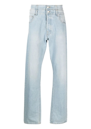 VTMNTS double-layer straight-leg jeans - Blue