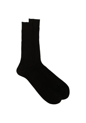 Zegna logo-print socks - Brown