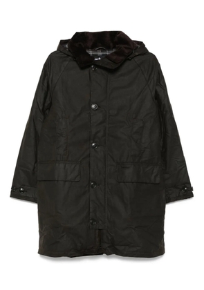 Barbour corduroy-collar coat - Brown