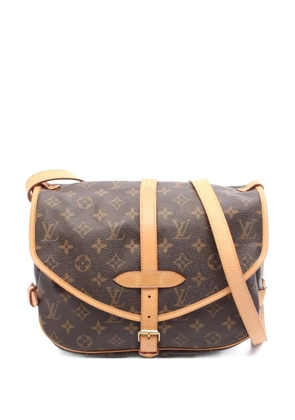 Louis Vuitton Pre-Owned 2005 30 Saumur monogram shoulder bag - Brown