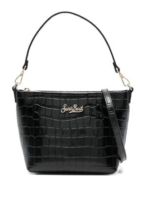 MC2 Saint Barth Aline printed croco bag - Black
