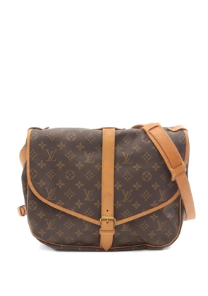 Louis Vuitton Pre-Owned 1992 35 Saumur monogram shoulder bag - Brown