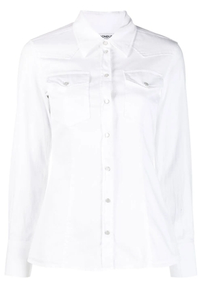 DONDUP long-sleeved stretch-cotton shirt - White