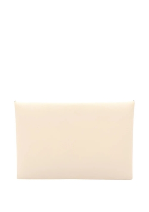 Hermès Pre-Owned 2020 Calvi snap coin purse - Neutrals