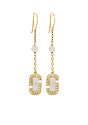 Marc Jacobs The Mother Of Pearl J Marc Luxe Drop earrings - Gold