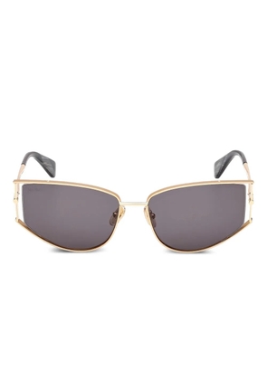 Max Mara Eyewear geometric-framed sunglasses - Gold