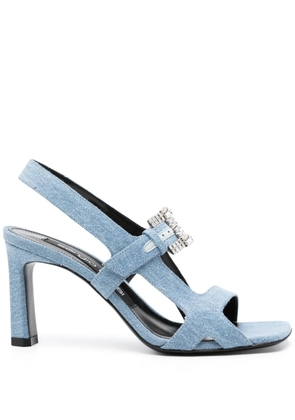 Sergio Rossi 90mm denim sandals - Blue