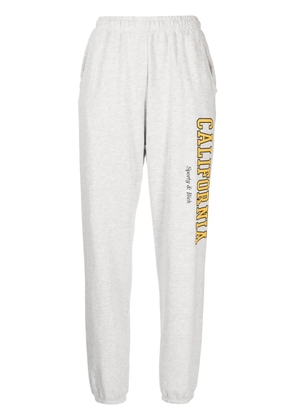 Sporty & Rich California logo-print track pants - Grey