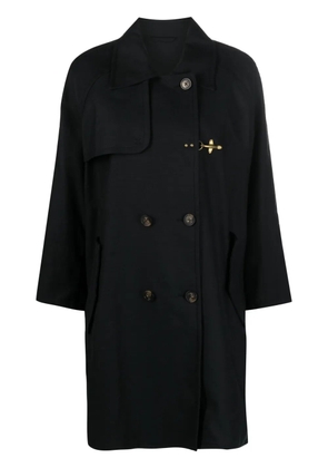 Fay double-breasted trench coat - Black