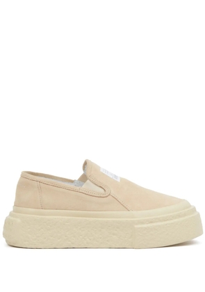 MM6 Maison Margiela leather sneakers - Neutrals