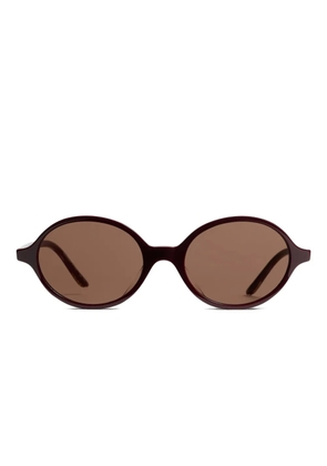 KHAITE oval-frame sunglasses - Brown