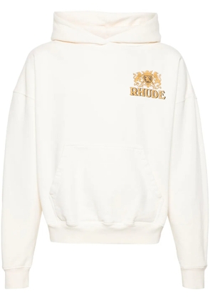 RHUDE Cresta Cigar cotton hoodie - White