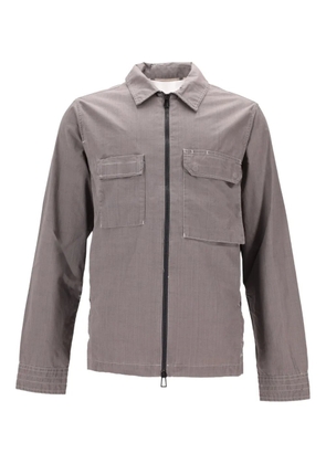 Paul Smith zipped cotton shirt jacket - Grey