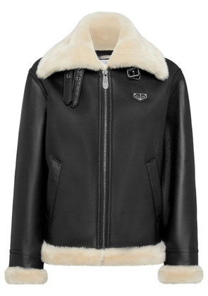 Philipp Plein faux-shearling jacket - Black