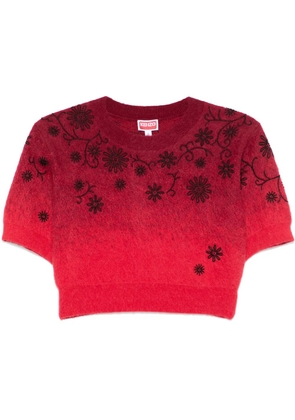 Kenzo Marguerite embellished sweater - Red