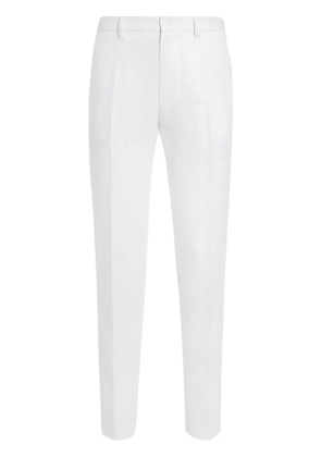 Dolce & Gabbana linen tailored trousers - White