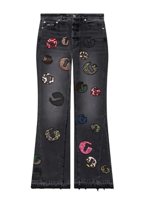 GALLERY DEPT. G Time La Flare appliqué wide-leg jeans - Grey