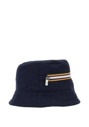 K-Way zip-detail bucket hat - Blue