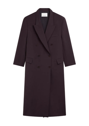 The Frankie Shop Jane double-breasted long coat - Purple