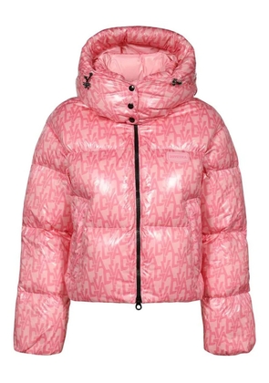 Duvetica monogram-print jacket - Pink