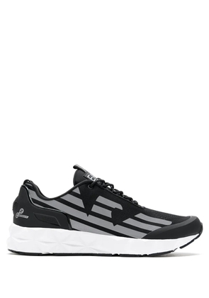 Ea7 Emporio Armani side logo-print low-top sneakers - Black