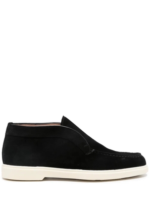 Santoni suede loafers - Black