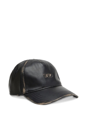 Diesel logo-embossed baseball cap - Black