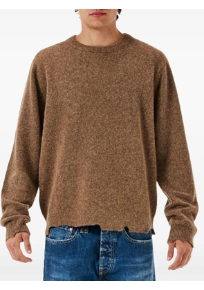 Cycle frayed sweater - Brown