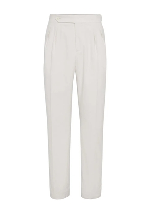 Brunello Cucinelli cotton trousers - White
