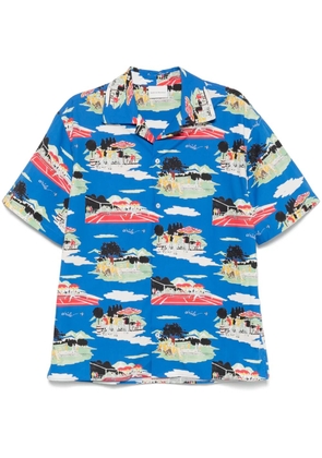 Drôle De Monsieur La Chemise MC Country Club shirt - Blue