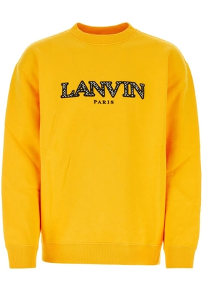 Lanvin embroidered-logo sweatshirt - Yellow