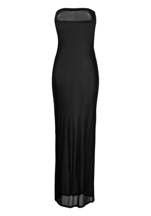 Saint Laurent semi-sheer strapless dress - Black