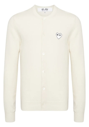 Comme Des Garçons Play wool cardigan - Neutrals
