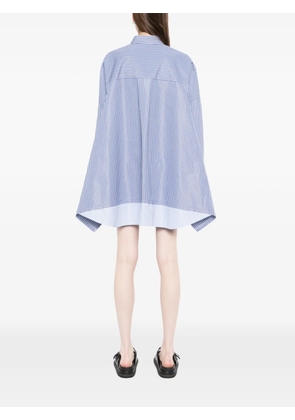 sacai striped shirt dress - Blue
